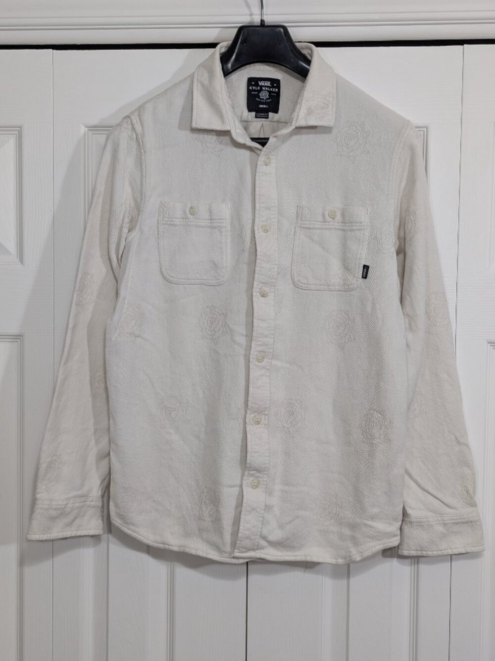 Vans Antique White Kyle Walker Button Up Flannel Shirt